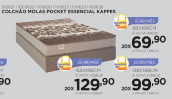 Benoit Colchao Molas Pocket Essencial Kappes 88 x 188cm oferta