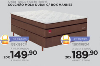 Benoit Colchao Mola Dubai c/ Box Mannes 158 x 198cm oferta
