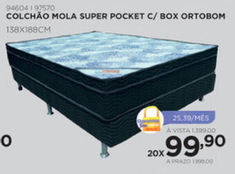Colchao Mola Super Pocket c/ Box Ortobom