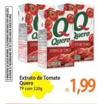 Atacadão Extrato de Tomate Quero TP com 320g oferta