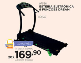 Benoit Esteira Eletronica 6 Funcoes Dream 110kg oferta