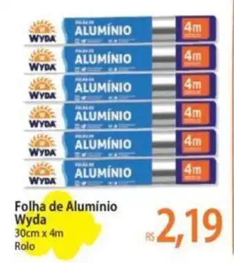 Atacadão Folha de Alumínio Wyda 30cm x 4m Rolo oferta