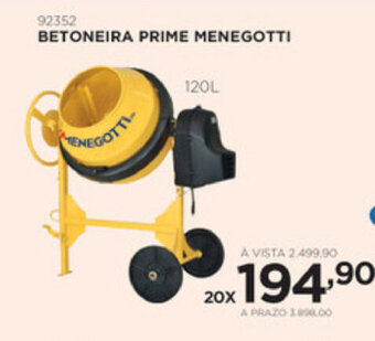 Betoneira Prime Menegotti 120L