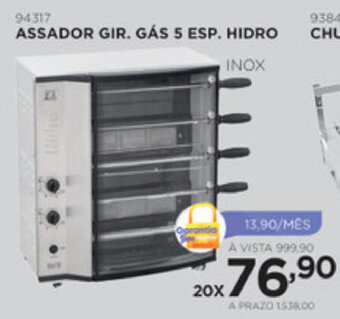 Benoit Assador Gir. Gas 5 Esp. Hidro oferta