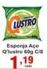 Rossi Supermercado Esponja Aco Q'lustro 60g c/8 oferta