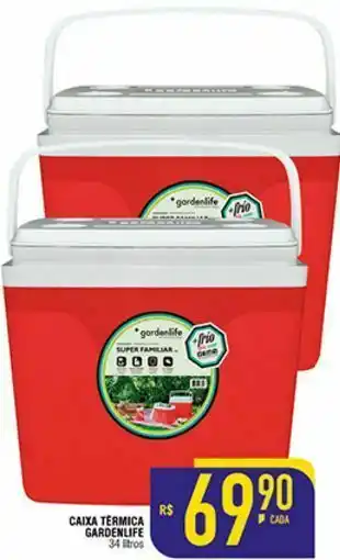 Mercantil Rodrigues Caixa térmica garden life 34 litros oferta