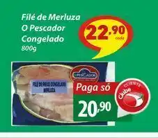 Filé de merluza o pescador congelado 800g