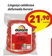 D'avó Supermercado Linguiça calabresa defumada aurora kg oferta