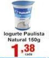 Rossi Supermercado Iogurte Paulista Ntaural 150g oferta