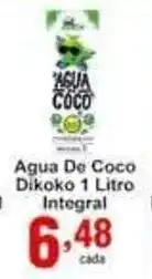 Rossi Supermercado Agua de Coco Dikoko 1L Integral oferta