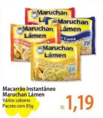Atacadão Macarrão Instantâneo Maruchan Lámen Vários sabores Pacote com 85g oferta