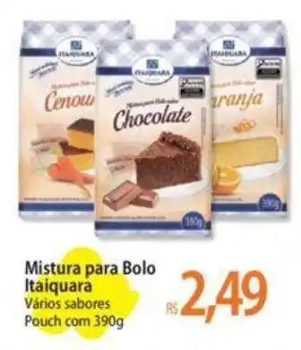 Atacadão Mistura para Bolo Itaiquara Vários sabores Pouch com 390g oferta
