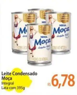 Atacadão Leite Condensado Moça Integral Lata com 395g oferta