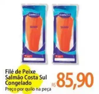 Atacadão Filé de Peixe Salmão Costa Sul Congelado Preço por quilo na peça oferta