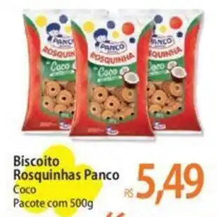 Atacadão Biscoito Rosquinhas Panco Coco Pacote com 500g oferta
