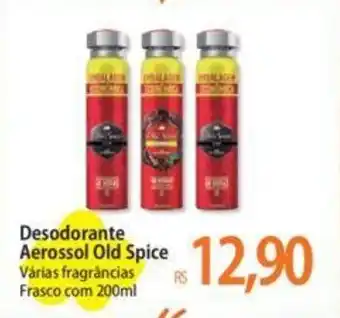 Atacadão Desodorante Aerossol Old Spice Várias fragrâncias Frasco com 200ml oferta