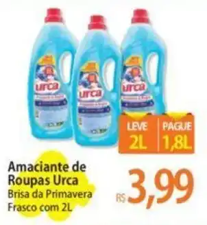 Atacadão Amaciante de Roupas Urca Brisa da Primavera Frasco com 2L oferta