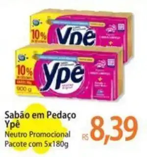 Atacadão Sabão em Pedaço Ypê Neutro Promocional Pacote com 5x180g oferta