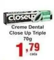 Rossi Supermercado Creme Dental Close Up Triple 70g oferta