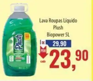 Supermercados BH Lava Roupas Líquido Plush Biopower 5L oferta