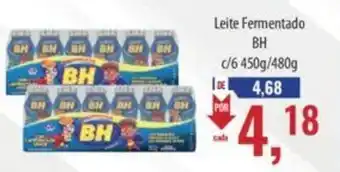 Supermercados BH Leite Fermentado BH c/6 450G/ 480G oferta