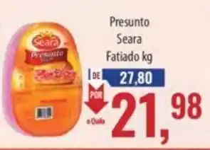 Supermercados BH Presunto Seara Fatiado kg oferta