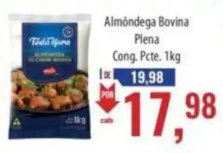 Supermercados BH Almôndega Bovina Plena Cong. Pcte. 1kg oferta