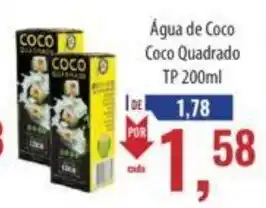 Supermercados BH Água de Coco Coco Quadrado TP 200ml oferta