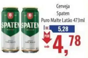 Supermercados BH Cerveja Spaten Puro Malte Latão 473ml oferta
