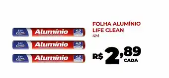 Fort Atacadista FOLHA ALUMÍNIO LIFE CLEAN 4M oferta