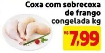 Extra Supermercado Coxa com sobrecoxa de frango congelada kg oferta