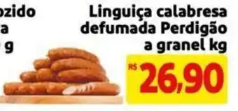 Extra Supermercado Linguiça calabresa defumada Perdigão a granel kg oferta