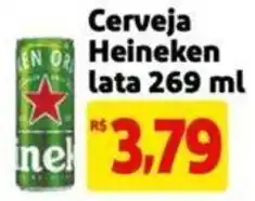 Cerveja Heineken lata 269 ml
