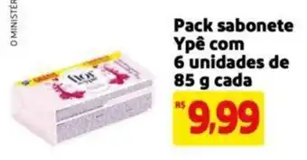 Extra Supermercado Pack sabonete Ypê com 6 unidades de 85 g cada oferta