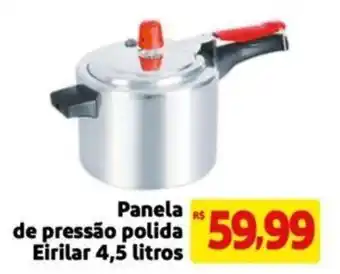 Extra Supermercado Panela de pressão polida Eirilar 4,5 litros oferta