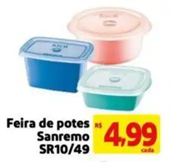 Extra Supermercado Feira de potes Sanremo oferta