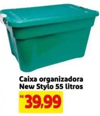 Extra Supermercado Caixa organizadora New Stylo 55 litros oferta