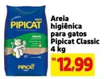 Extra Supermercado Areia higiênica para gatos Pipicat Classic 4 kg oferta