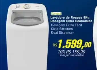 NovoLare Lavadora De Roupas 9kg Dosagem Extra Econômica oferta