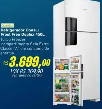 Refrigerador Consul Frost Free Duplex 450l