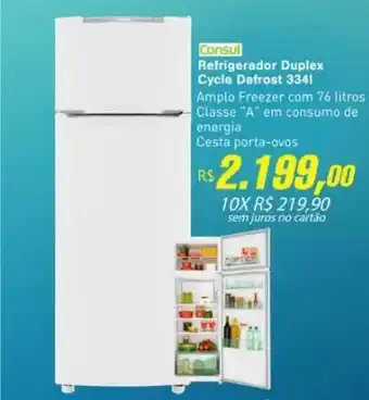 Consul Refrigerador Duplex Cycle Defrost 334 L