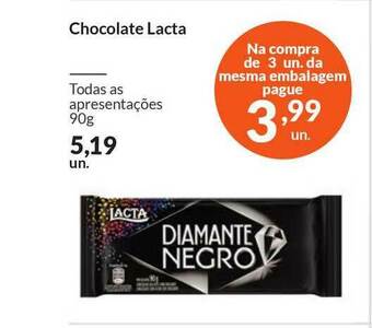 Zaffari Chocolate Lacta 90g oferta