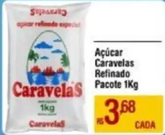Açúcar Caravelas Refinado Pacote 1Kg