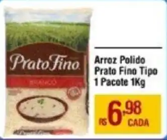 Arroz Polido Prato Fino Tipo 1 Pacote 1Kg