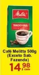 Rossi Supermercado Café Melitta 500g (Exceto Sab. Fazenda) oferta