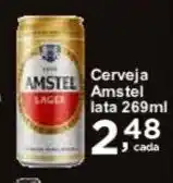 Rossi Supermercado Cerveja Amstel lata 269ml oferta