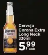 Rossi Supermercado Cerveja Corona Extra Long Neck 330ml oferta
