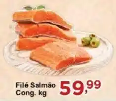 Rossi Supermercado Filé Salmão Cong. kg oferta