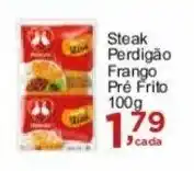 Rossi Supermercado Steak Perdigão Frango Pré Frito 100g oferta