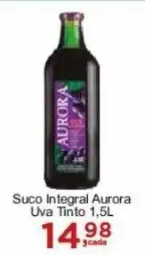 Rossi Supermercado Suco Integral Aurora Uva Tinto 1,5L oferta